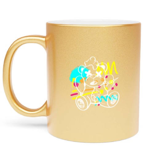 Graffiti Colorful Rappers Cool Metallic Mugs