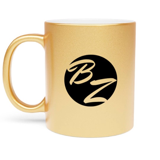 BZ _ logo with your name or your channel name Metallic Mugs
