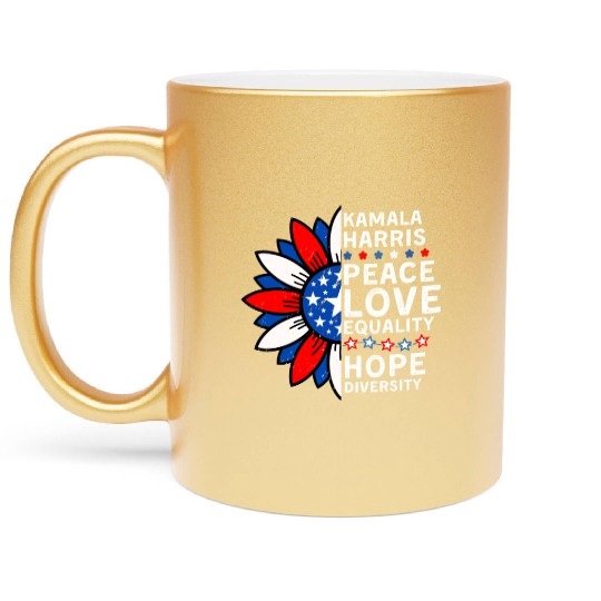Kamala Harris For President 2024 Metallic Mugs