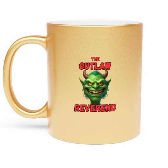 Outlaw Reverend Green Demon Metallic Mugs
