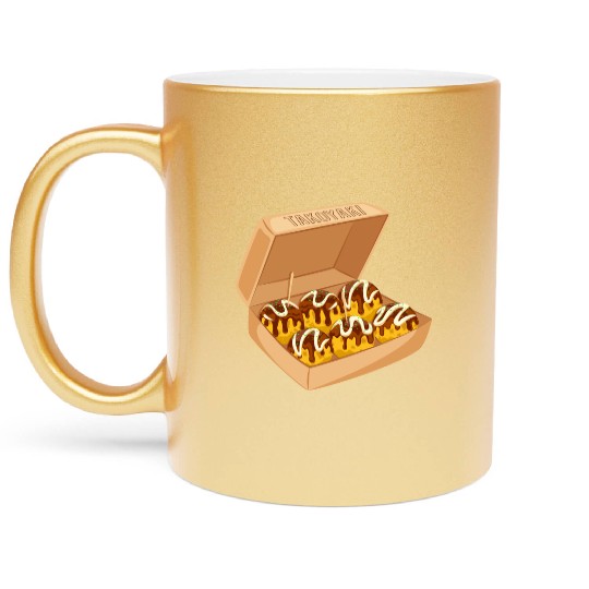Japanese Takoyaki Box Metallic Mugs