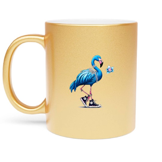 Flamingo Chucks And Pearls Comma La Kamala 2024 Metallic Mugs