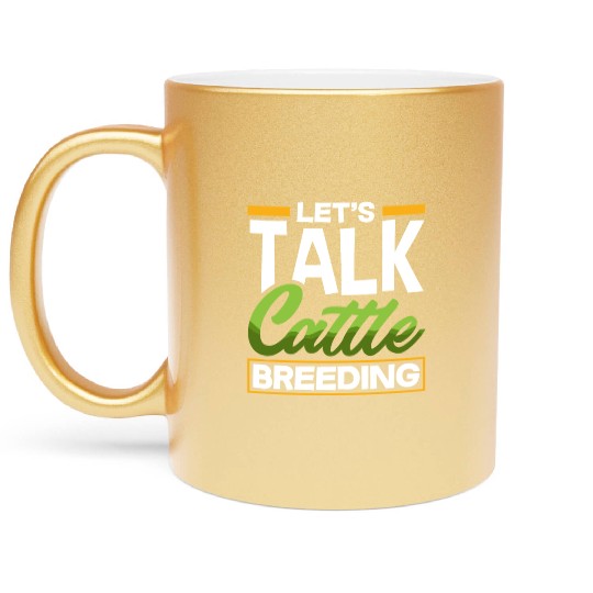 Let's Talk About Cattle Breeding Highland Cow Metallic Mugs