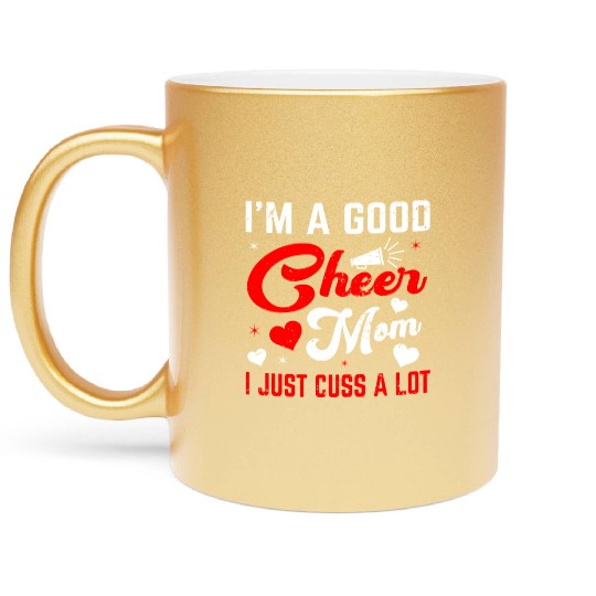 A Good Cheer Mom Cheerleading Mommy Mother's Day Metallic Mugs
