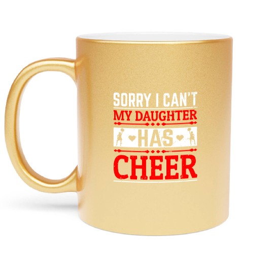 My Daughter Cheer Mom Cheerleading Mother's Day Metallic Mugs