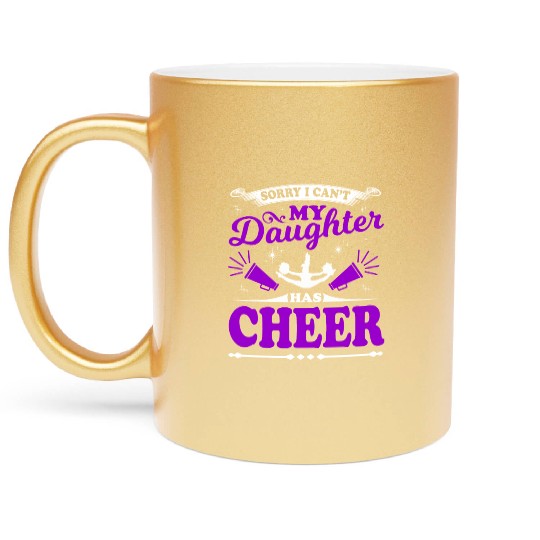 My Daughter Cheer Mom Cheerleading Mother's Day Metallic Mugs