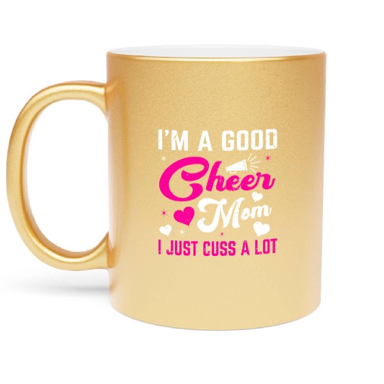 A Good Cheer Mom Cheerleading Mommy Mother's Day Metallic Mugs