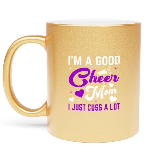 A Good Cheer Mom Cheerleading Mommy Mother's Day Metallic Mugs