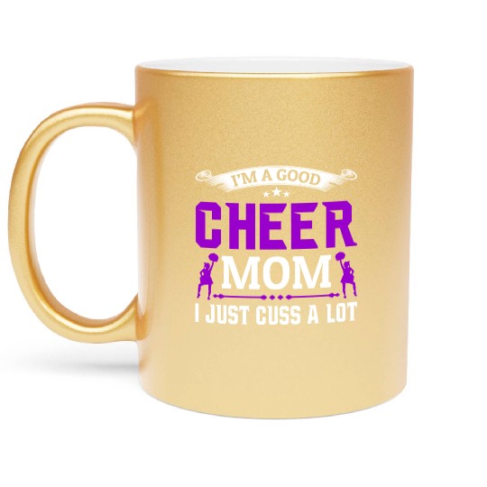 A Good Cheer Mom Cheerleading Mommy Mother's Day Metallic Mugs