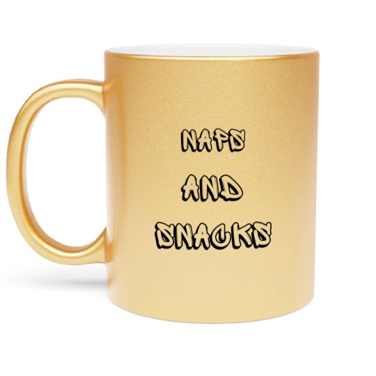 Naps and Snacks Metallic Mugs