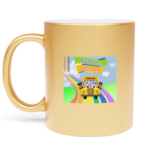 kides back to school Metallic Mugs 2024