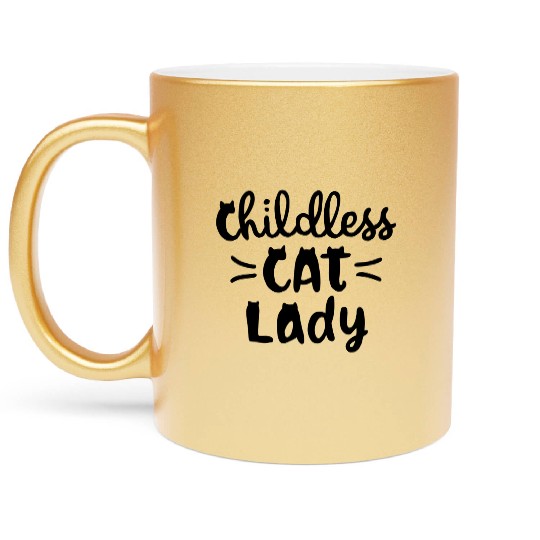 Childless Cat Lady Kamala Harris Metallic Mugs