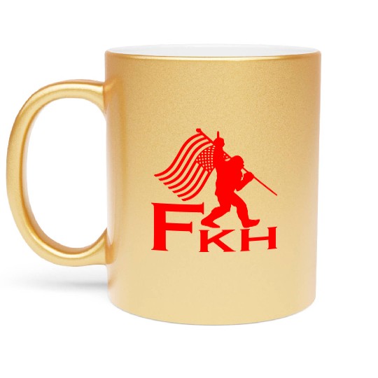 Bigfoot FKH Flag LIKE US ON FACEBOOK # Metallic Mugs