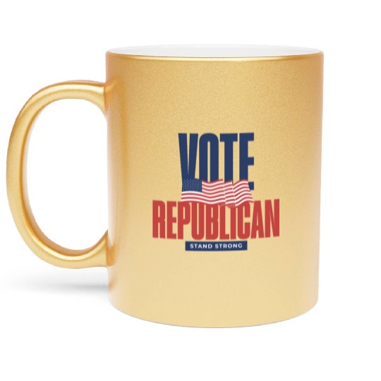 Vote Republican Election 2024 Metallic Mugs design