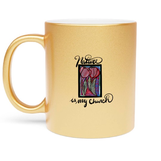 Nature is my Church Metallic Mugs