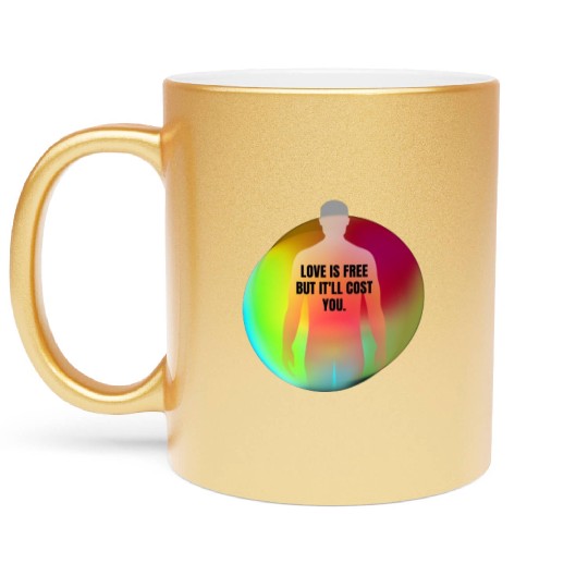 Black Neon Green Red Spiritual Chakra Metallic Mugs