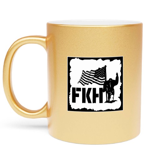Bigfoot FKH Flag LIKE US ON FACEBOOK # Metallic Mugs
