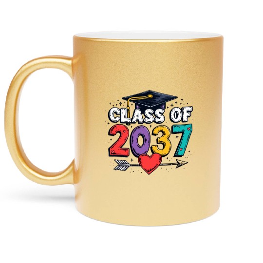 Celebrating the Class of 2037: A Colorful Future Metallic Mugs