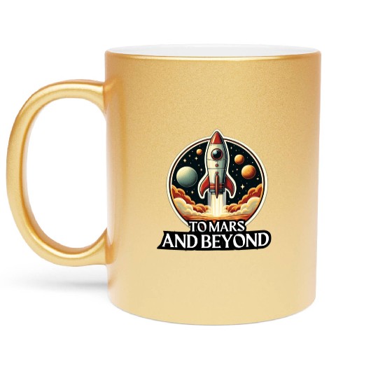 To Mars and Beyond Metallic Mugs