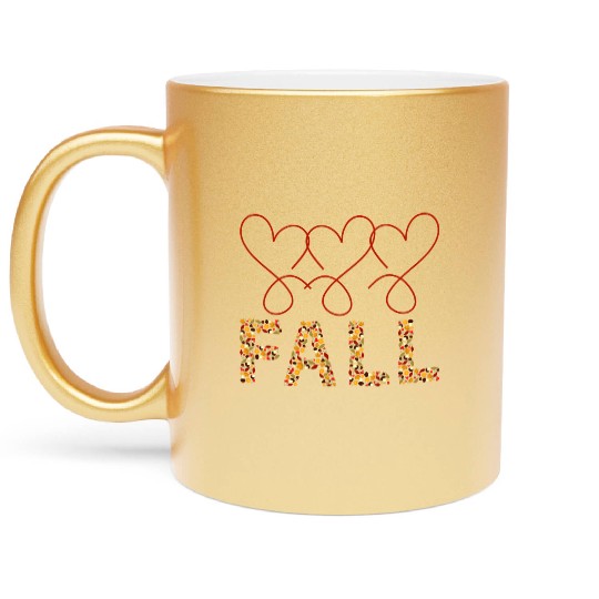 Fall Vibes Designs Metallic Mugs