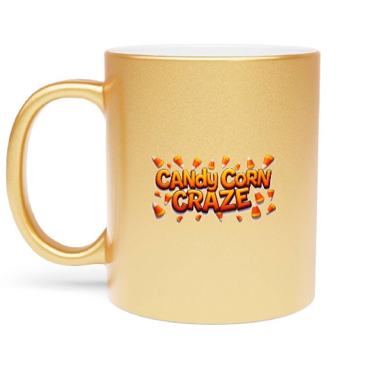 Candy Corn Craze! Metallic Mugs