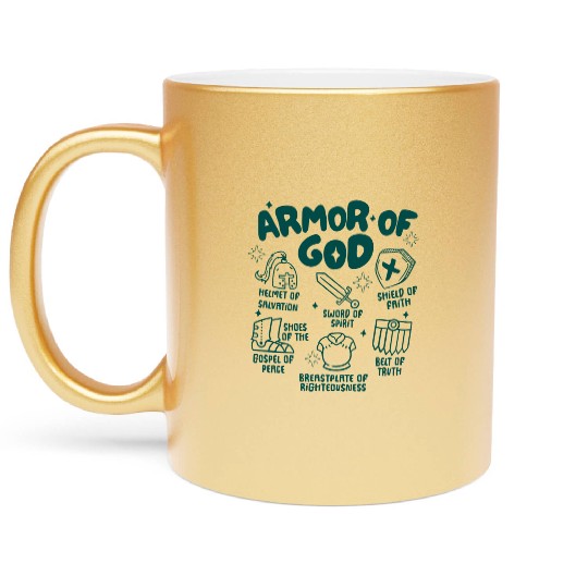 Armor of God Metallic Mugs