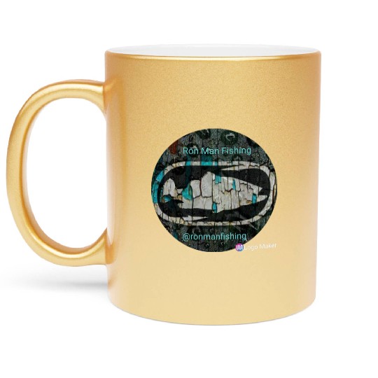 Ron Man Fishing Metallic Mugs