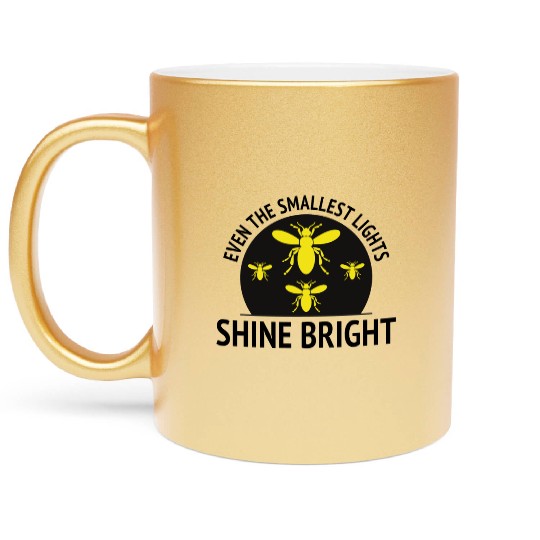 Fireflies Firefly Lightning Bug Insect Collector Metallic Mugs