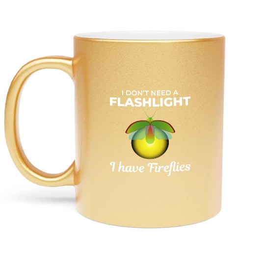 Fireflies Firefly Lightning Bug Insect Collector Metallic Mugs