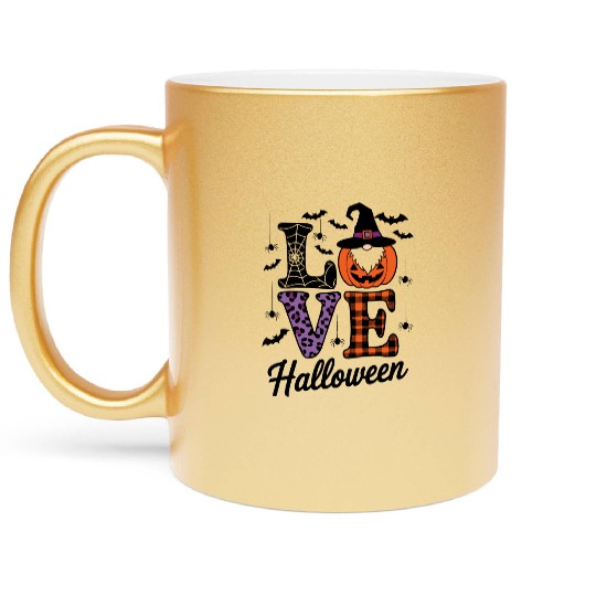 Love Halloween - Cute Metallic Mugs for Halloween Fans