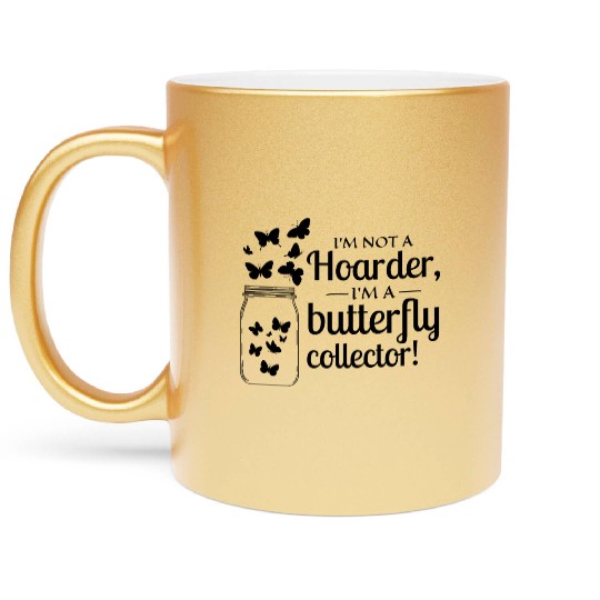 Butterfly Butterflies Insect Collector Entomology Metallic Mugs