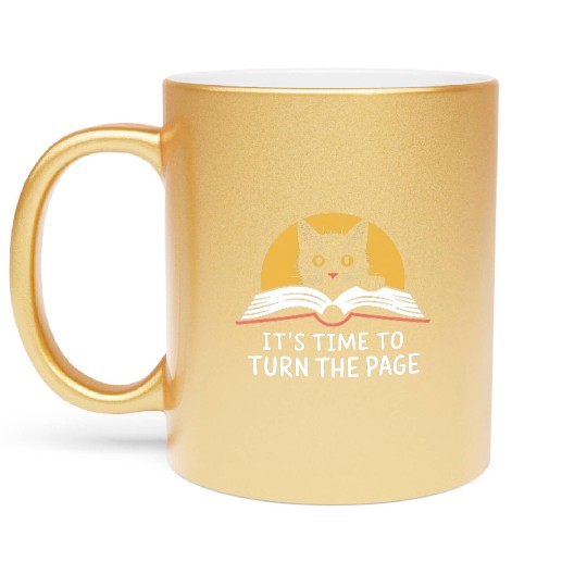 It's Time To Turn The Page Kamala Harris Politic Metallic Mugs
