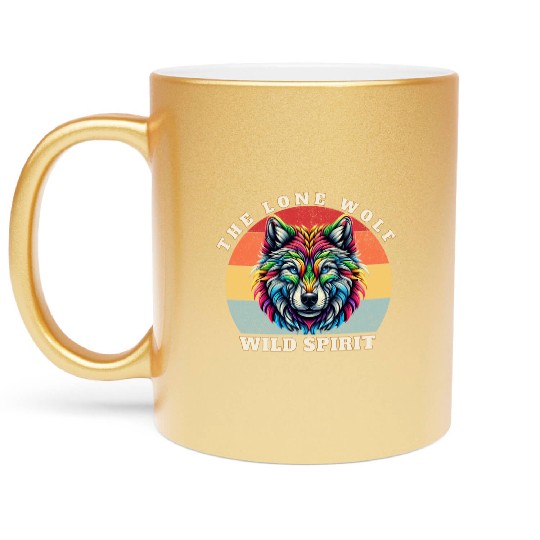 The Lone Wolf Metallic Mugs