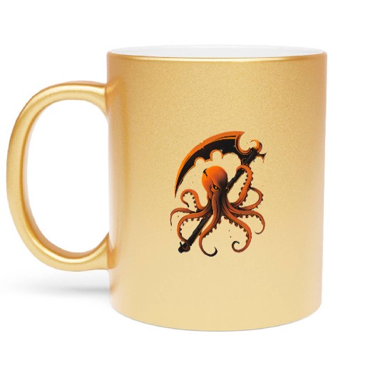 Halloween Octopus Metallic Mugs