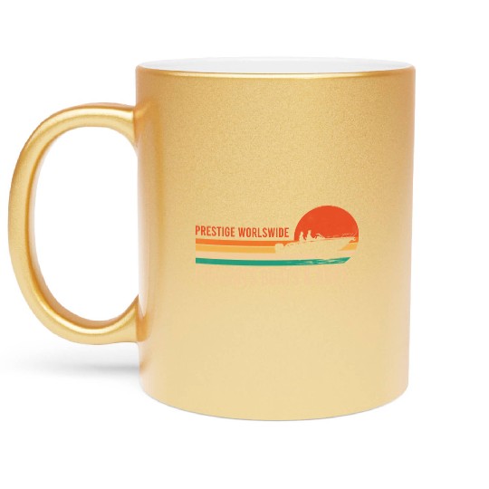 Vintage Retro Prestige Presents Boats And Hoes Metallic Mugs