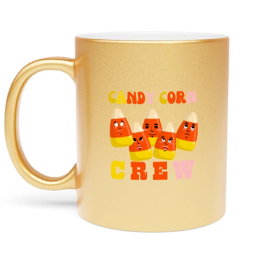 Candy Corn Crew Metallic Mugs