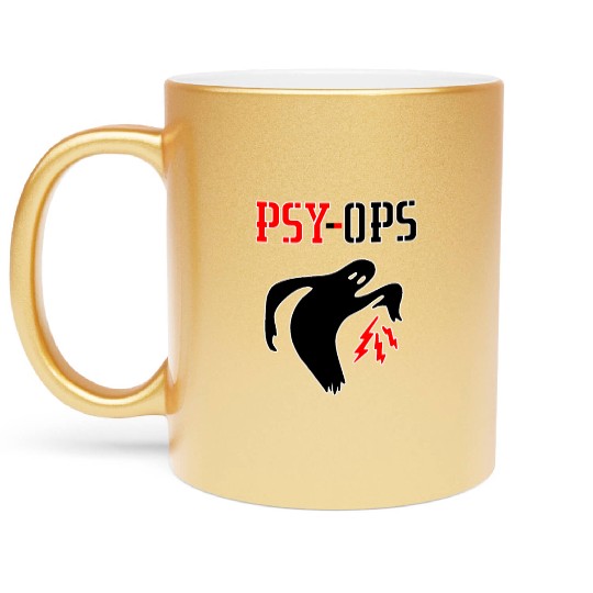 Psy-ops Secret Military Group US Armed Forces Metallic Mugs