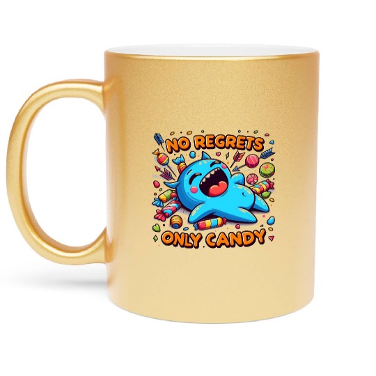 Disneyland No Regrets Only Candy Metallic Mugs
