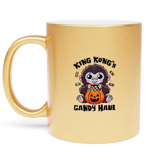 Kingkong's Candy Haul Halloween Trick-or-Treat Bag Metallic Mugs