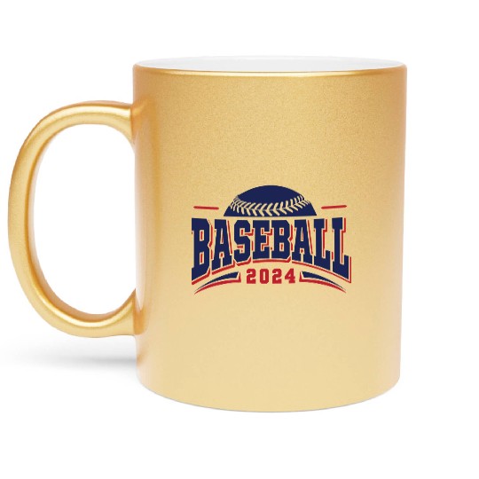Retro Game Day Vintage San Diego Baseball Metallic Mugs