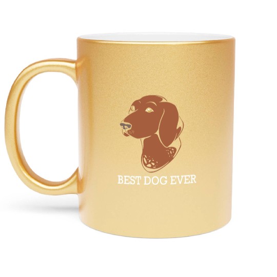 Best Dog Ever GSP Lover German Shorthaired Pointer Metallic Mugs