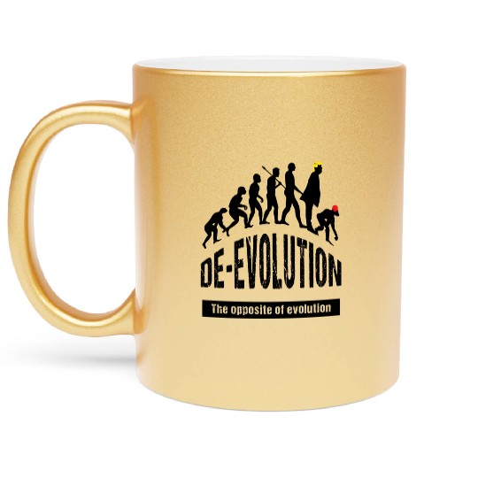 De-Evolution of Maga Republican Metallic Mugs