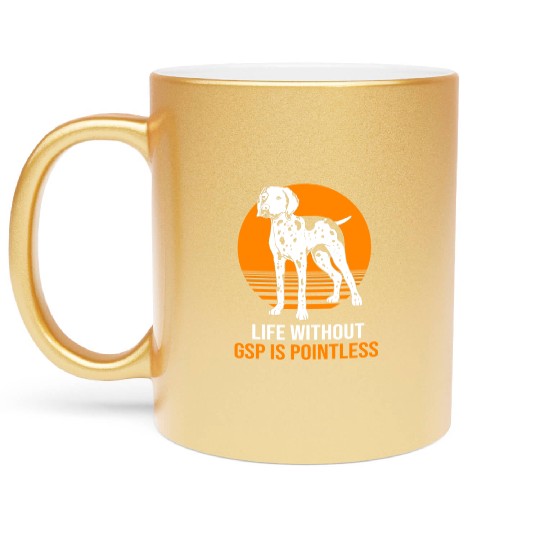 GSP Mom Dog Lovers German Shorthaired Pointer Dog Metallic Mugs
