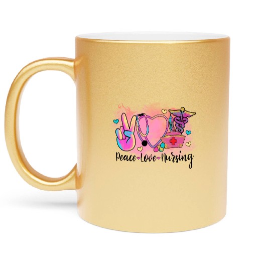 Nurse Love Metallic Mugs