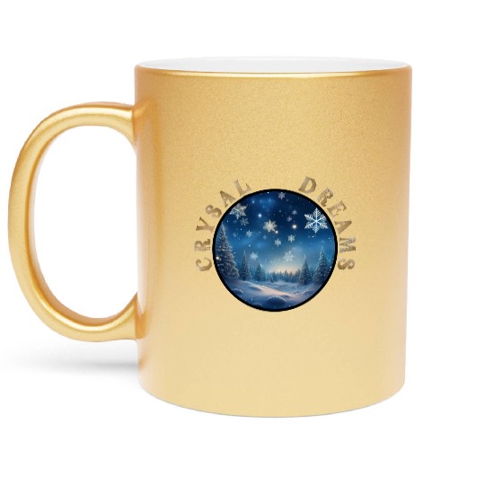 Winter's Embrace - A Crystal Clear Dream Metallic Mugs