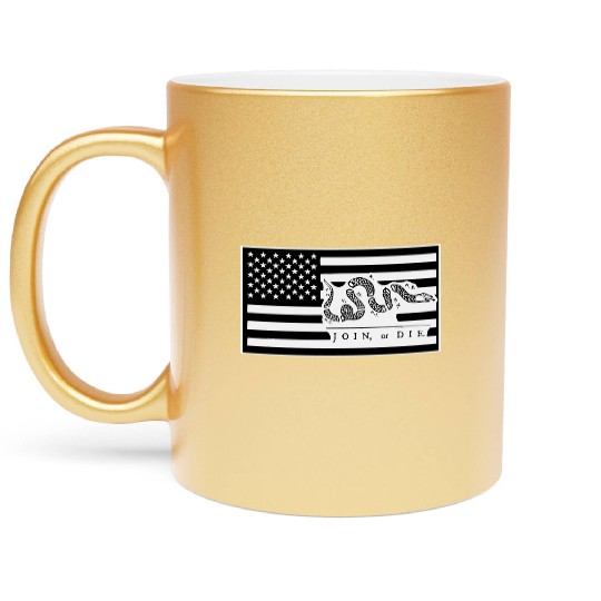 Join Or Die Flag 1776 LIKE US ON FACEBOOK # Metallic Mugs
