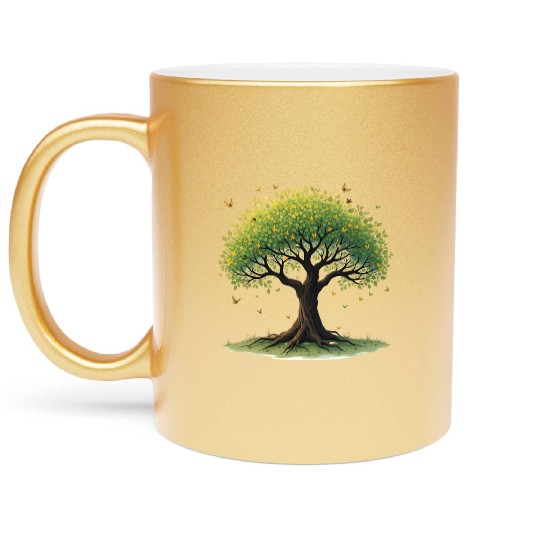 Tree of Life Metallic Mugs