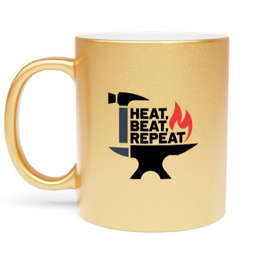 Heat Beat Repeat Metallic Mugs