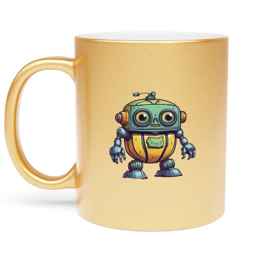Robot Melon Metallic Mugs
