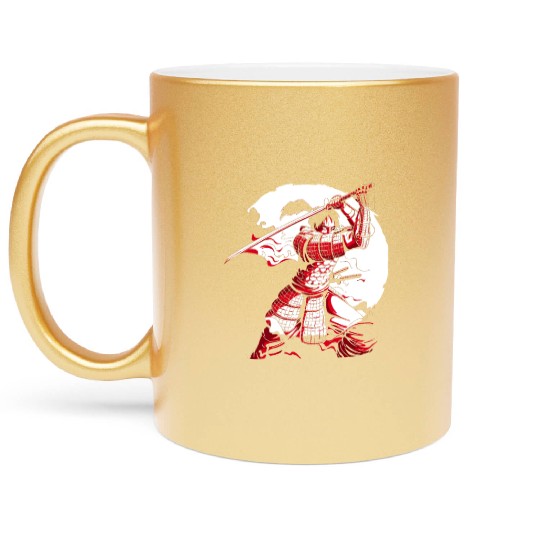 Kanji Japan Katana Sword Ninja Samurai Metallic Mugs